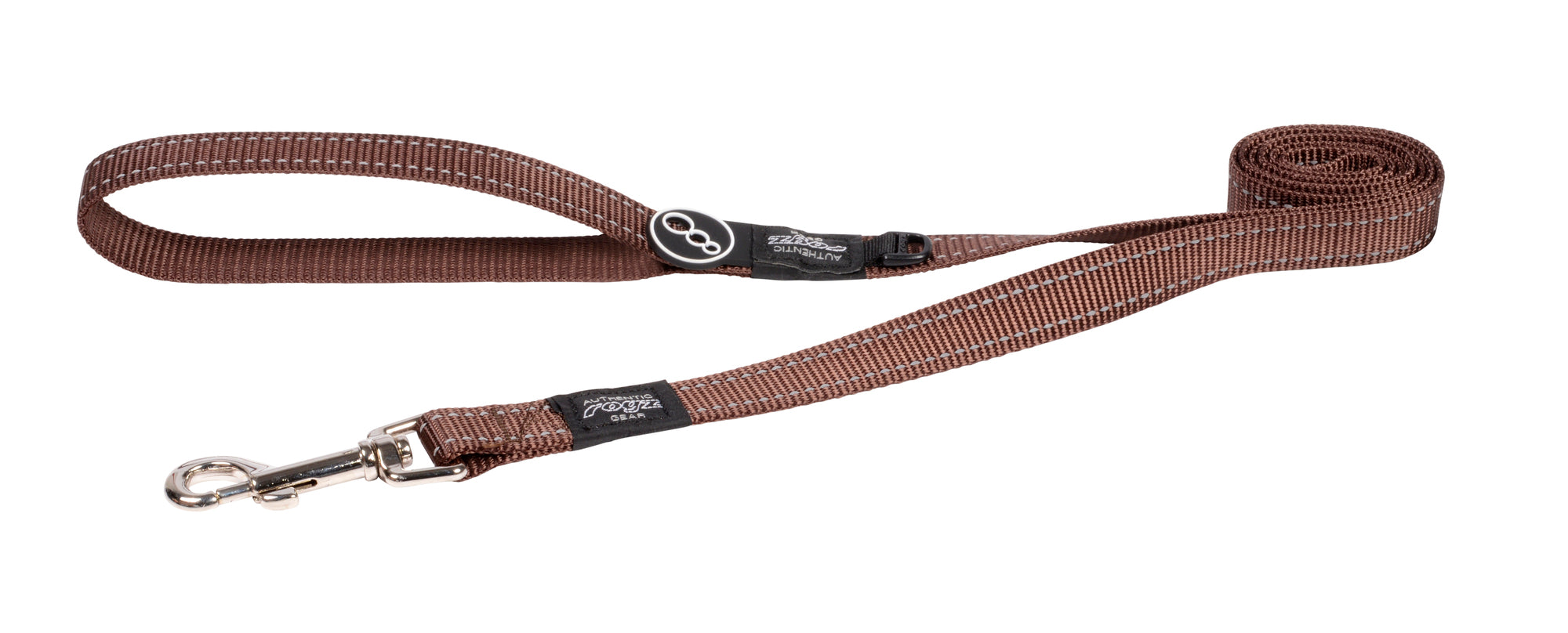 Classic Dog Leash Large- Chocolate Brown Rogz